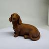 Yangyizhi 3D Printed Dachshund Sculpture, Miniature Dog Figurine, Matte Finish Statue, Artistic Pet Memorial Gift