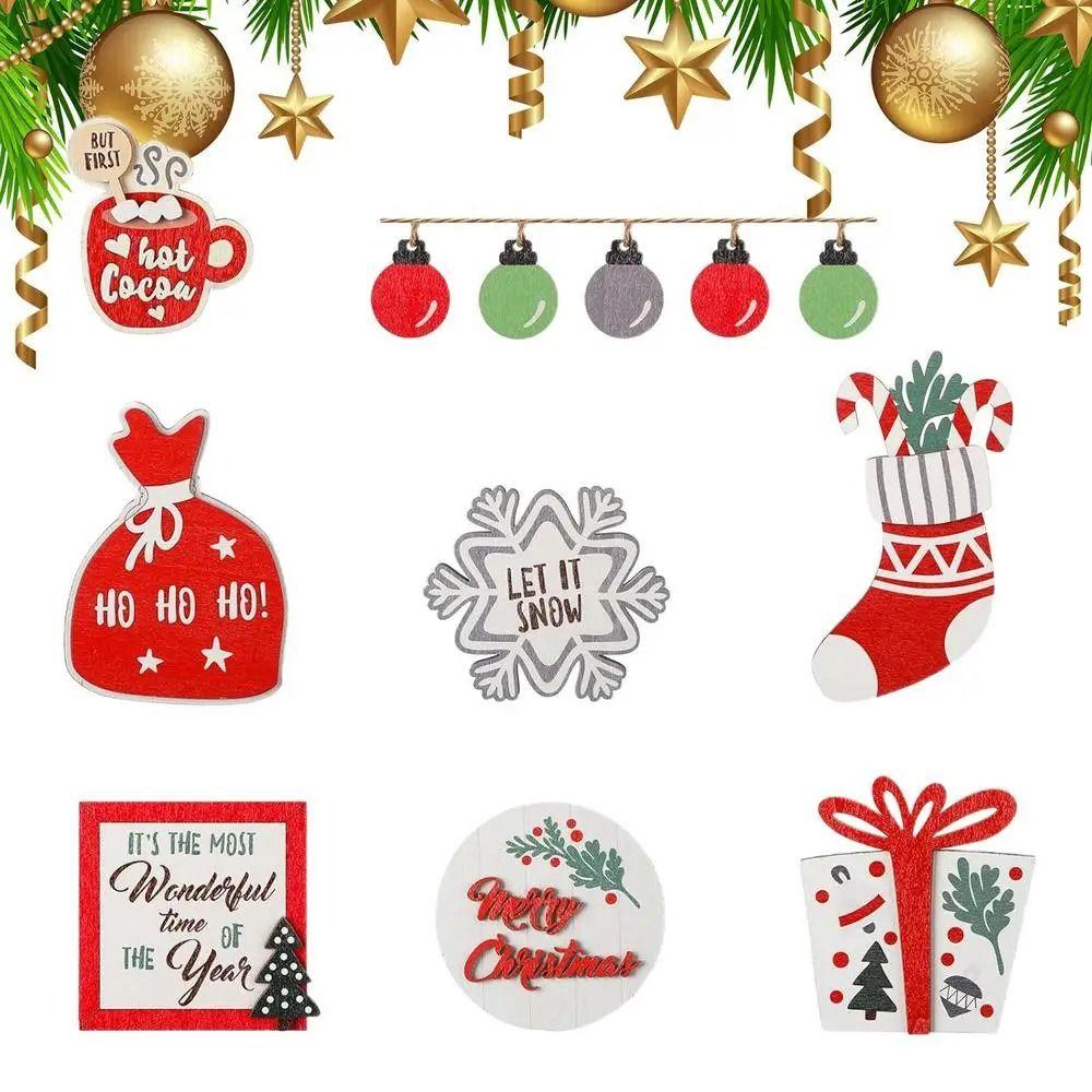 Tabletop Signs Christmas Tiered Tray Decor Christmas Farmhouse Christmas Decor  Festive Decor