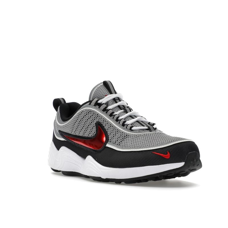 Nike Air Zoom Spiridon SP Silver Red 2024 Unisex Sneakers Metallic-Silver Sport-Red Black HF9117-001