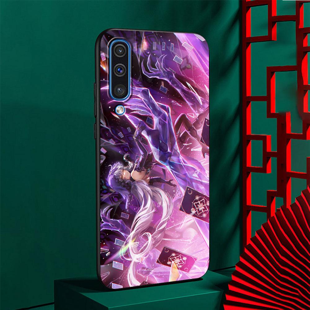 Black Swan Star Rail Sparkle Case for Samsung Galaxy A02s A70 A70s A20e A03s A20 A30 A30s A40 A50 A50s A10 TPU Black Phone Cover