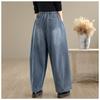 DIMANAF 2025 Autumn Winter Plus Size Jeans Thicken New Women Vintage Cotton Denim Long Pants Flocking