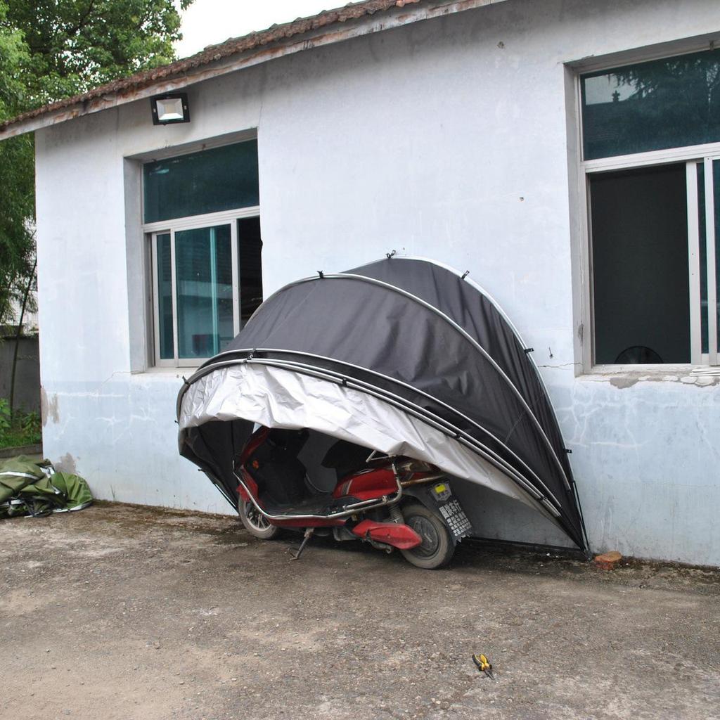 Portable Outdoor Bike & Motorcycle Tent - Rainproof, Dustproof, Multifunctional Storage Shed