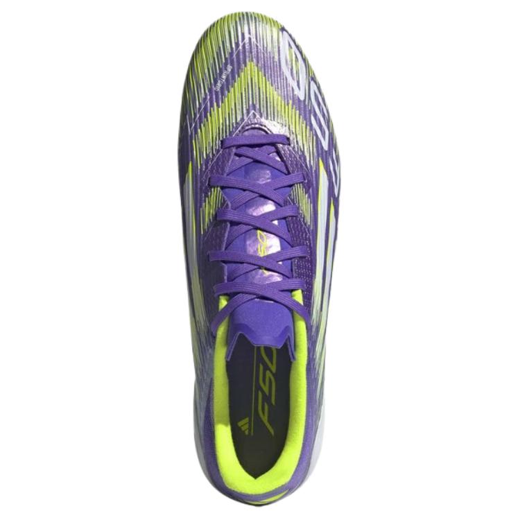 adidas F50 League Comfortable Sports Soccer Shoes Unisex Sneaker Purple Green JQ8677