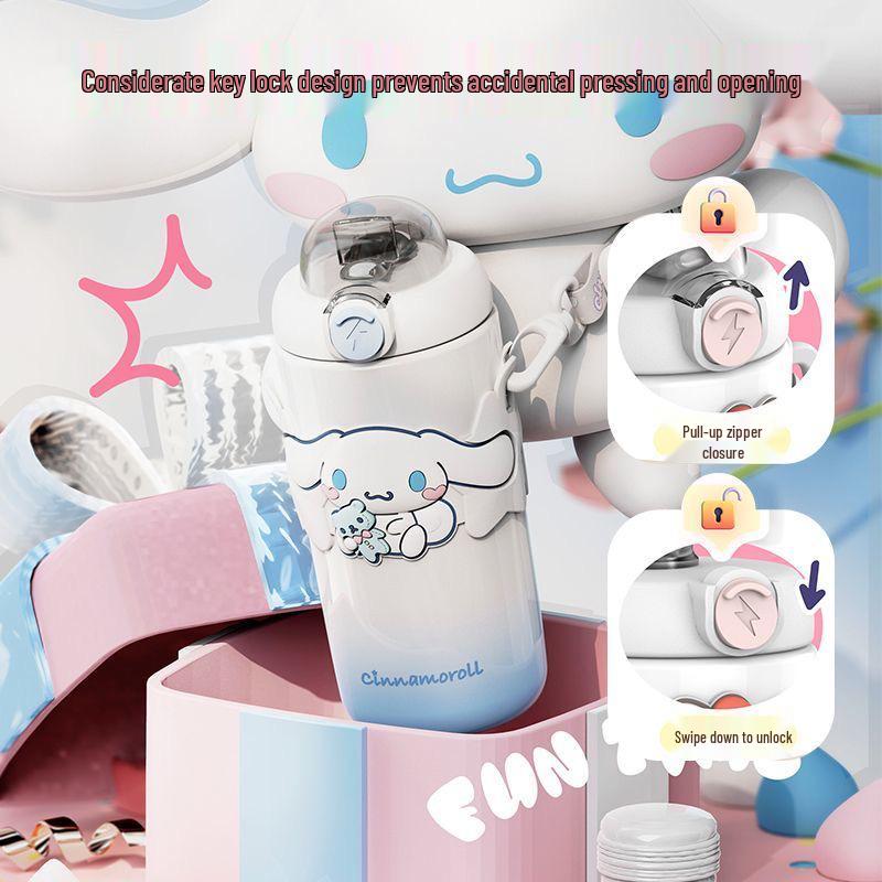 Sanrio Kuromi 316 Food-Grade Thermos Water Bottle for Kids