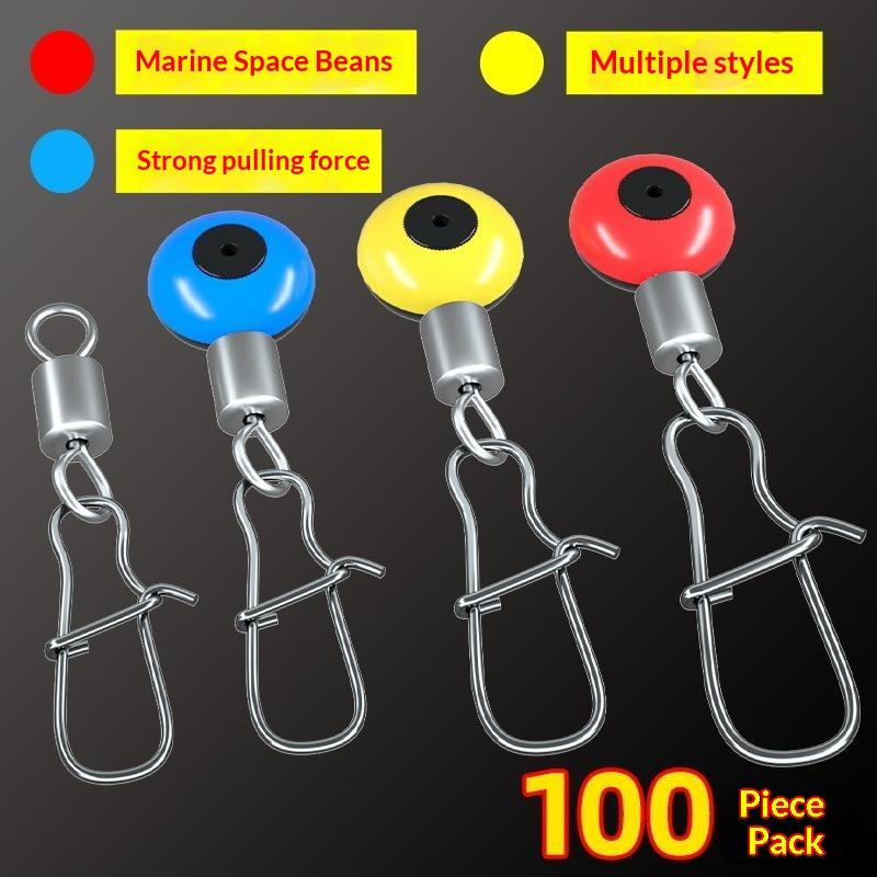 Fishing Line Sinker Slides 10-100Pcs Universal Fit Fishing Float Connector Hook Shank Clips for Fishing Tackle Replacement