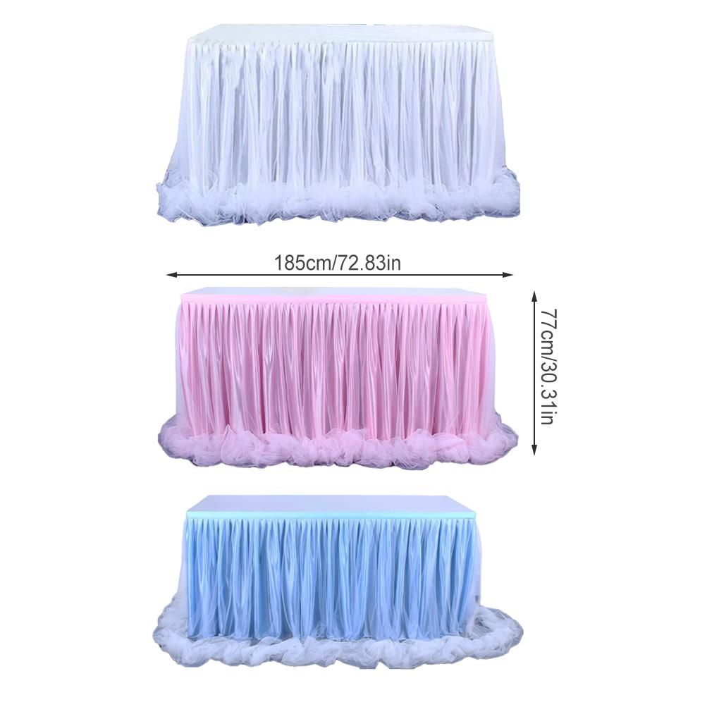 Table Skirt Mesh Tables Cover High-End Home Decor Christmas Halloween Thanksgiving Wedding Year's Celebrations