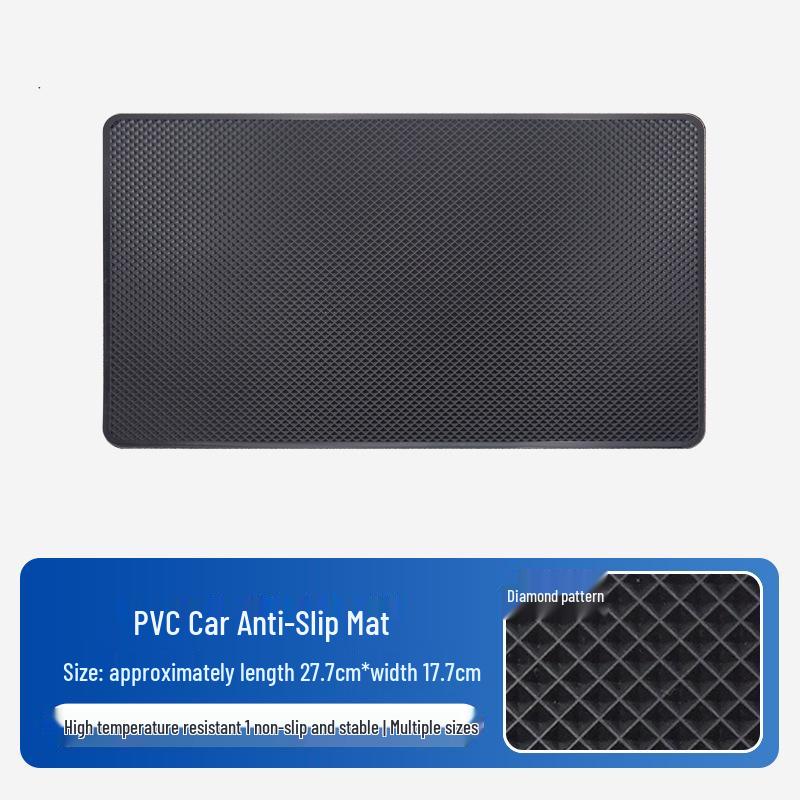 Heat-Resistant Car Dashboard Anti-Slip Pad with Grid Pattern
