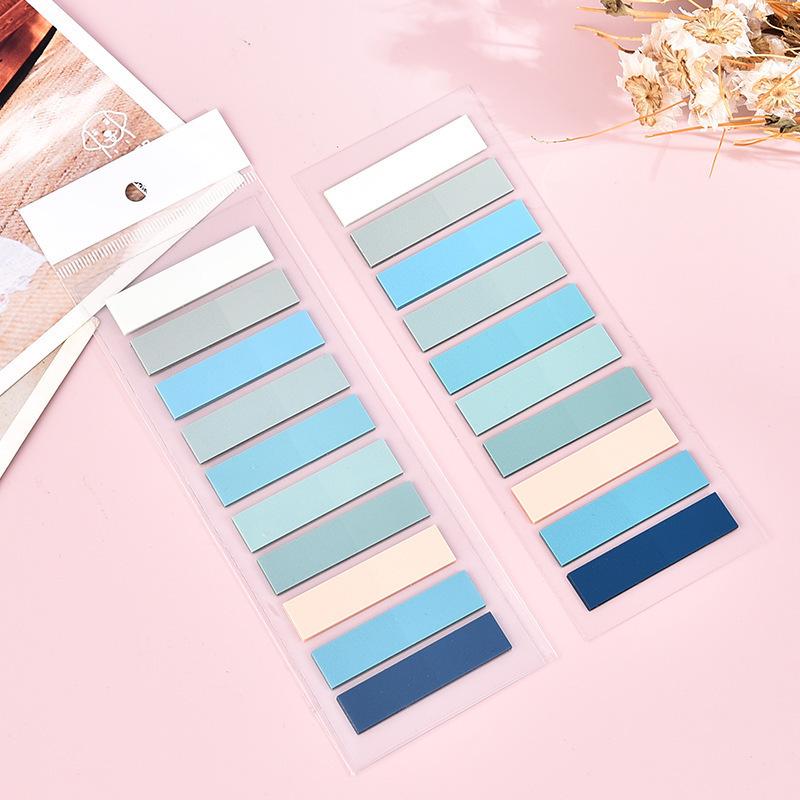 Morandi PET Index Tabs: Colorful Sticky Notes & Self-Adhesive Bookmark Labels