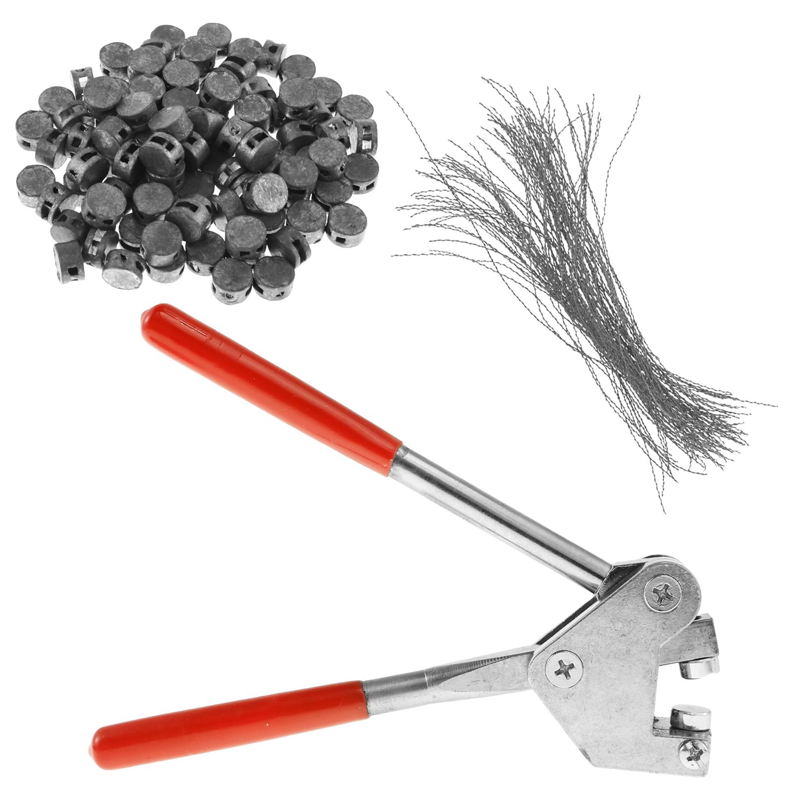 

Stainless steel sealing pliers set equipped with ergonomic plastic anti slip handle manual pliers tool sealing pliers set