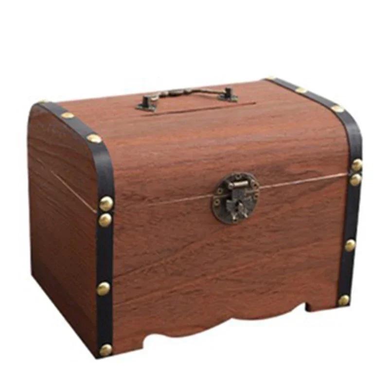 

Копилка многоцелевой органайзер с замком накопительная коробка винтажный стиль для сувениров детские подарки украшение дома свадебные безделушки