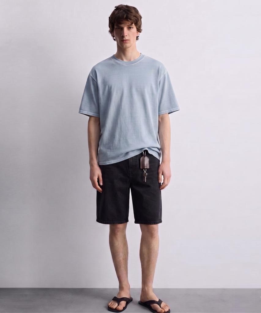 DE GRAND MATIN Pigment Dyed Relaxed Over-Fit T-Shirt (A Type)