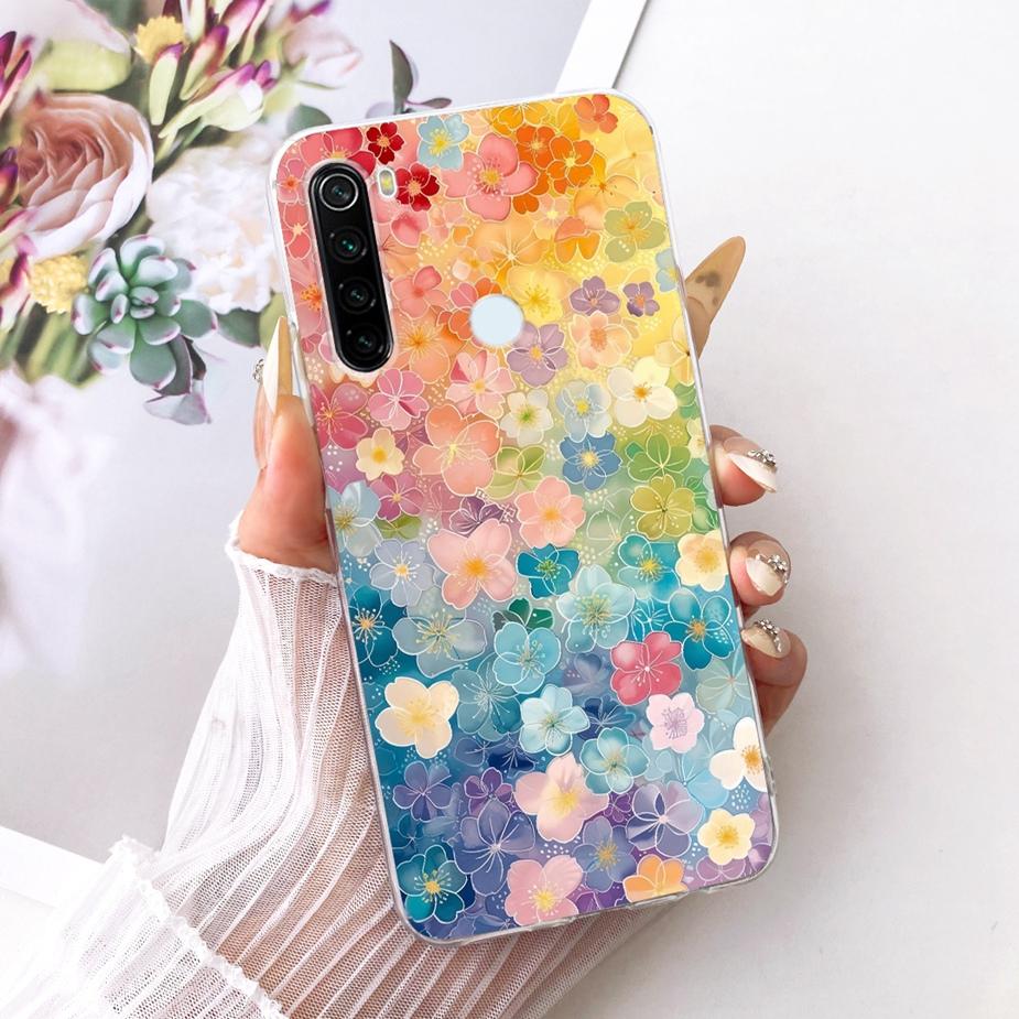 Pour Xiaomi Redmi Note 8 Note8 T Coque Nouvelle Housse Peinte de Luxe Coque de Téléphone Souple Fine Pour Xiaomi Redmi Note 8 Pro Note8 2021 Fundas