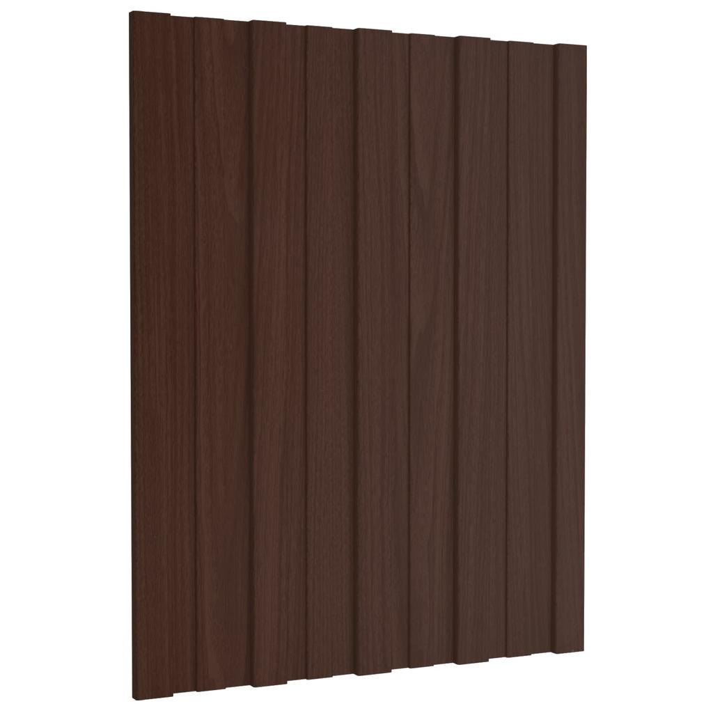 Roof Panel 36 pcs Brown 60 x 45 cm Galvanized Steel