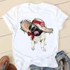 Sweet Love Pug Streetwear White Fashion Women T-Shirts Harajuku Kawaii Clothes Short Sleeve Summer Tee Casual Female Tops O-Neck