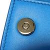 Used Airpods Pro Case 10656 2ADKH271UCL 7950 Flap Magnetic Smooth Calfskin Neck Strap Logo Metal Blue Unisex from Japan