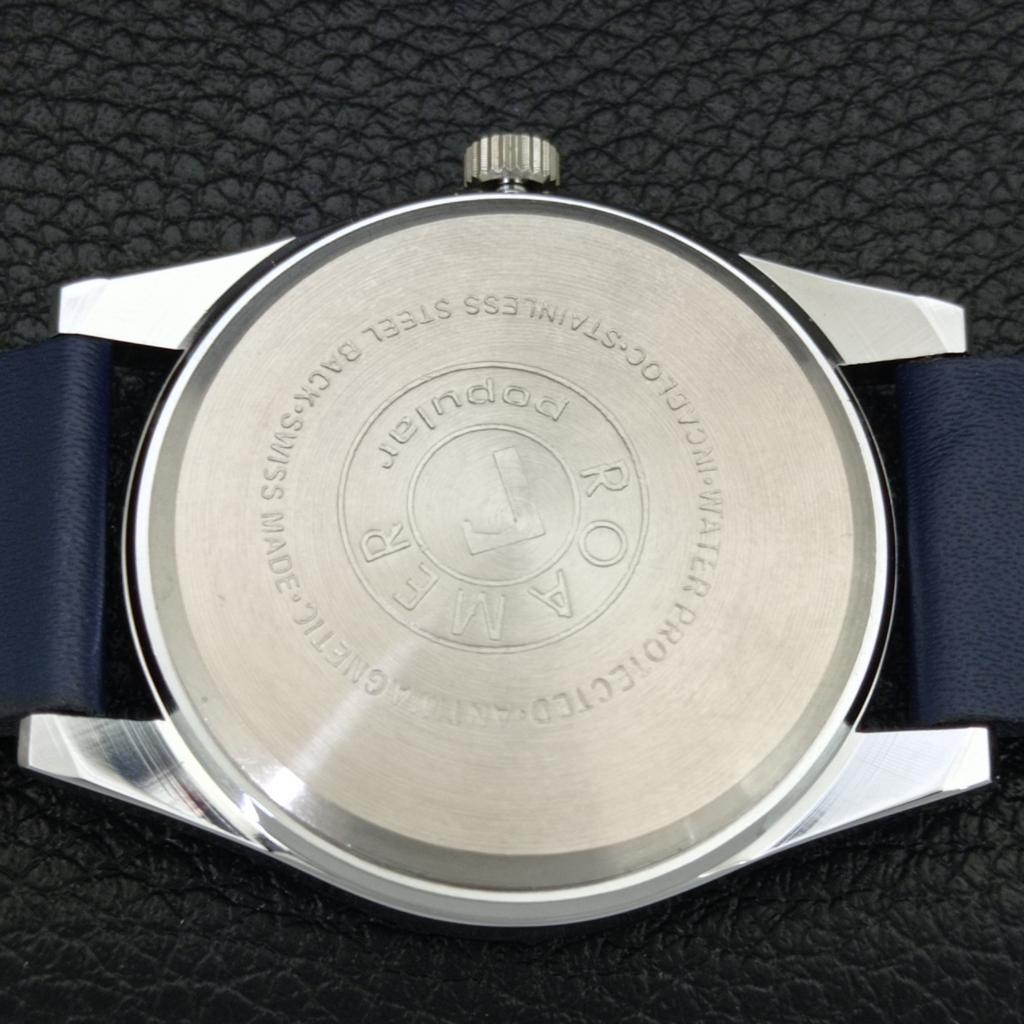 REFURBISHED VINTAGE HAND-WINDING SWISS MENS BLUE COLOR DIAL WATCH a707122-1