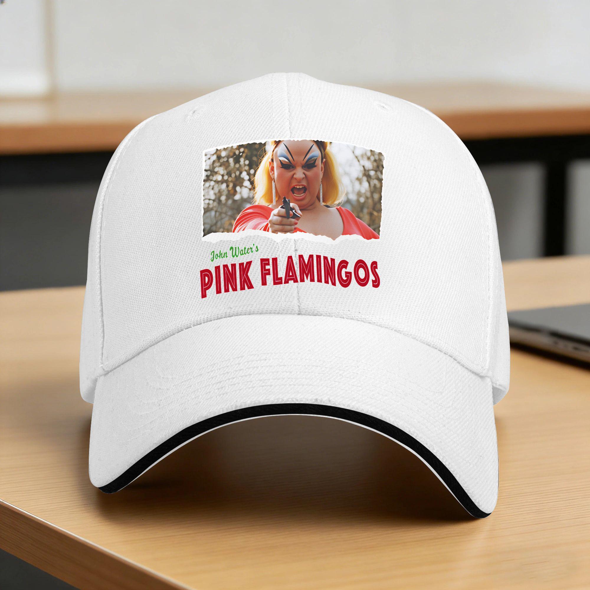 YIRAN Dayang hat Roze Flamingo's, John Waters, Divine Pet, Vintage Truckerpet, Zomer, Unisex-Tieners, Buiten Sport, Petten One Size
