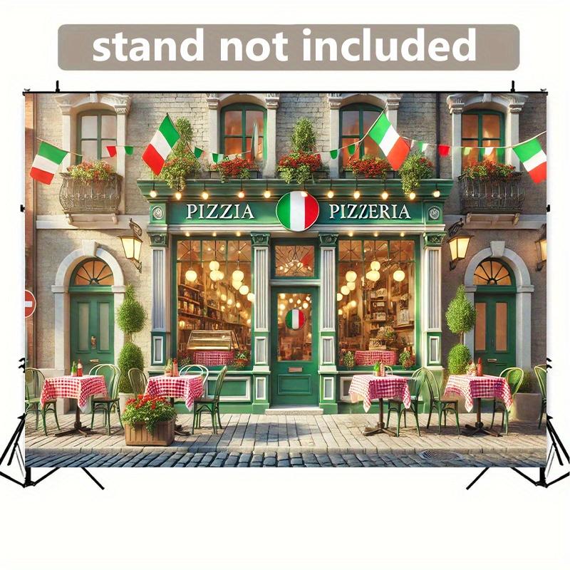 

BEPAN Italian pizza restaurant store street scene event promotion festival design customizable large size poster restaurant decoration Vinyl--W120xH80cm