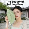 Hollowed-out Mini Shell Fan Bamboo Frame Retro Handheld Fan Folding Bamboo Hand Fan  Women's Use