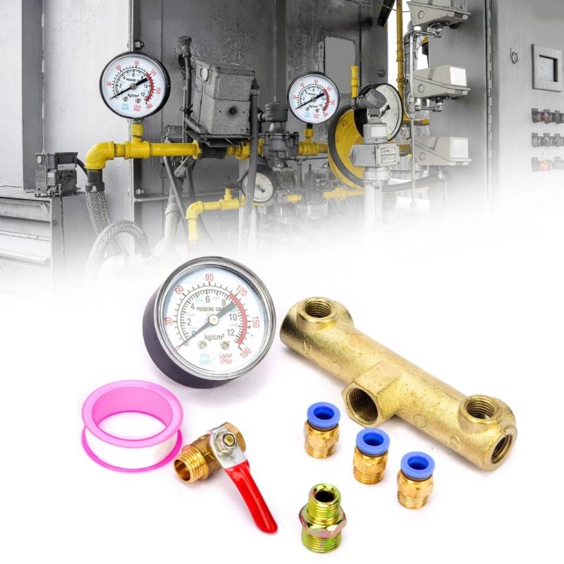 8pcs strong air pumps Accessories Pressure Gauge easy installs Valves for Repair