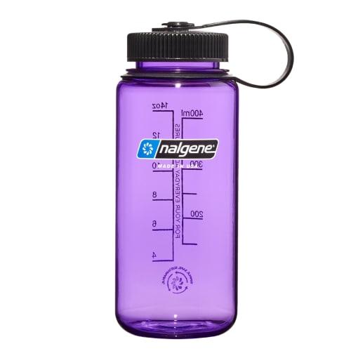 

Nalgene Sustain Tritan BPA-Free Water Bottle Made with Material Derived from 50% Plastic Waste, 16 OZ, Wide Mouth, Purple
