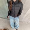 Light cotton-padded clothes Women's short hooded slim-fitting and thin jackets New winter warm cotton-padded clothes