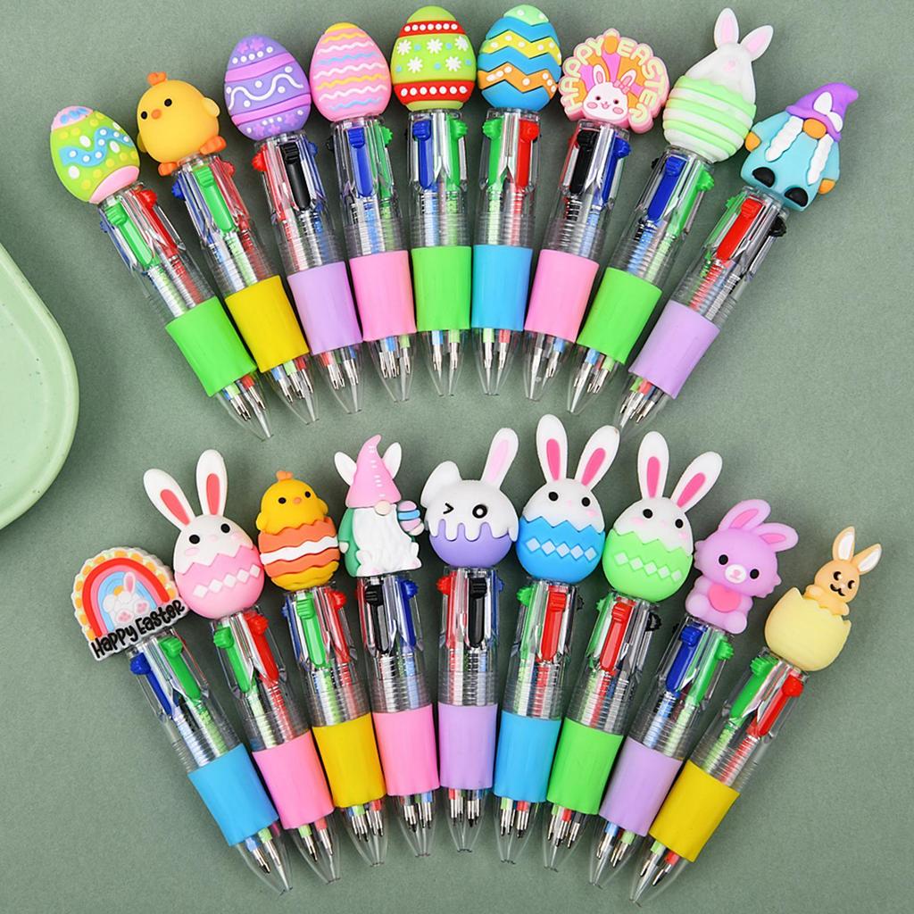 20Pcs Easter Mini Gel Ink Pens Multicolor Holiday Note Taking Supplies for Students Sketching Journaling Crafting Party Favors