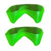 Fish Tool Set for Wet Fish Handling During Pond Fishing, 2 Piece Green Rubber Catcher with Hand Wrap Form, Contact Ribs, and Daily Use