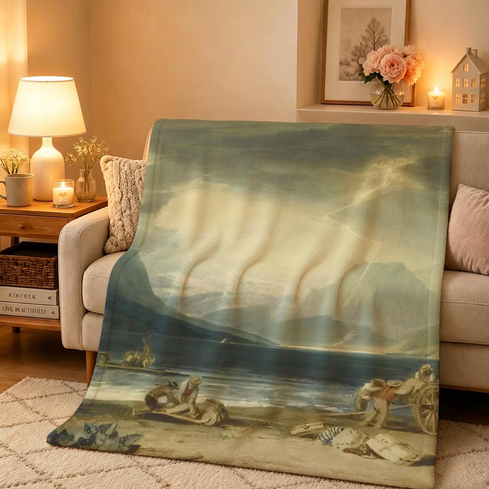 Artist J-Joseph Mallord William Turner Throw Warm And Soft Suitable For Bedroom Living Room Sofa Bed Office Travel Camping