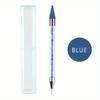 Rhinestones Gem Picking Picker Manicure Drill Pencil Silicone Head Tool Nail Art Dual Heads Acrylic Design Metal Dotting Wax Pen