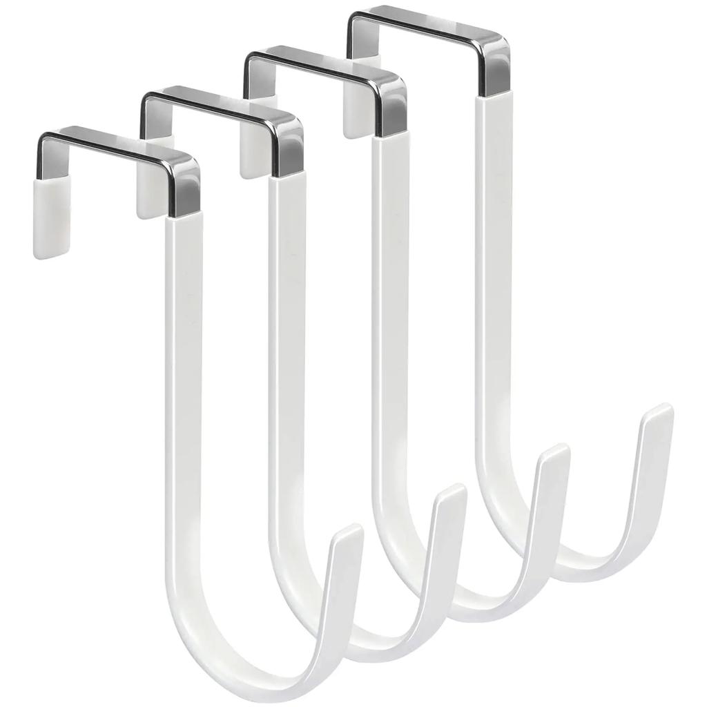 Door Hook with Rubber No Need for Drilling Cabinet, Wardrobe Door Rear Anti Slip Hook Over The Door Organizers
