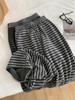 2025 Women's Retro Striped Korean-Style Wide-Leg Pants for Spring & Autumn