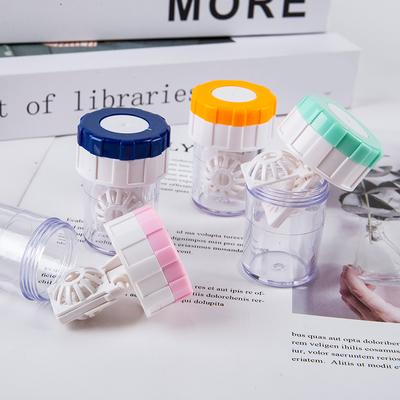 1Pcs Kontaktlinsenreiniger Fall Box Manuelle Rotation Typ Lagerung Halter Reinigungs Werkzeug