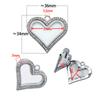 10pcs Heart Glass Living Memory Locket Magnetic Floating Charms Locket Medallion Necklace Pendant For DIY Women Jewelry Making