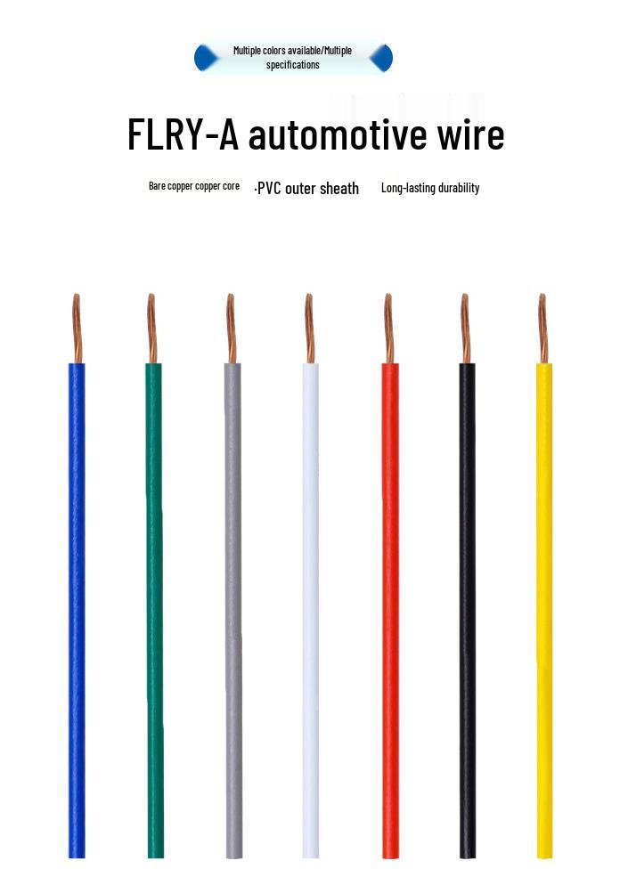 FLRY-A German Standard 0.75mm² Automotive Wire for Vehicle Modifications – High/Low Temp Resistant