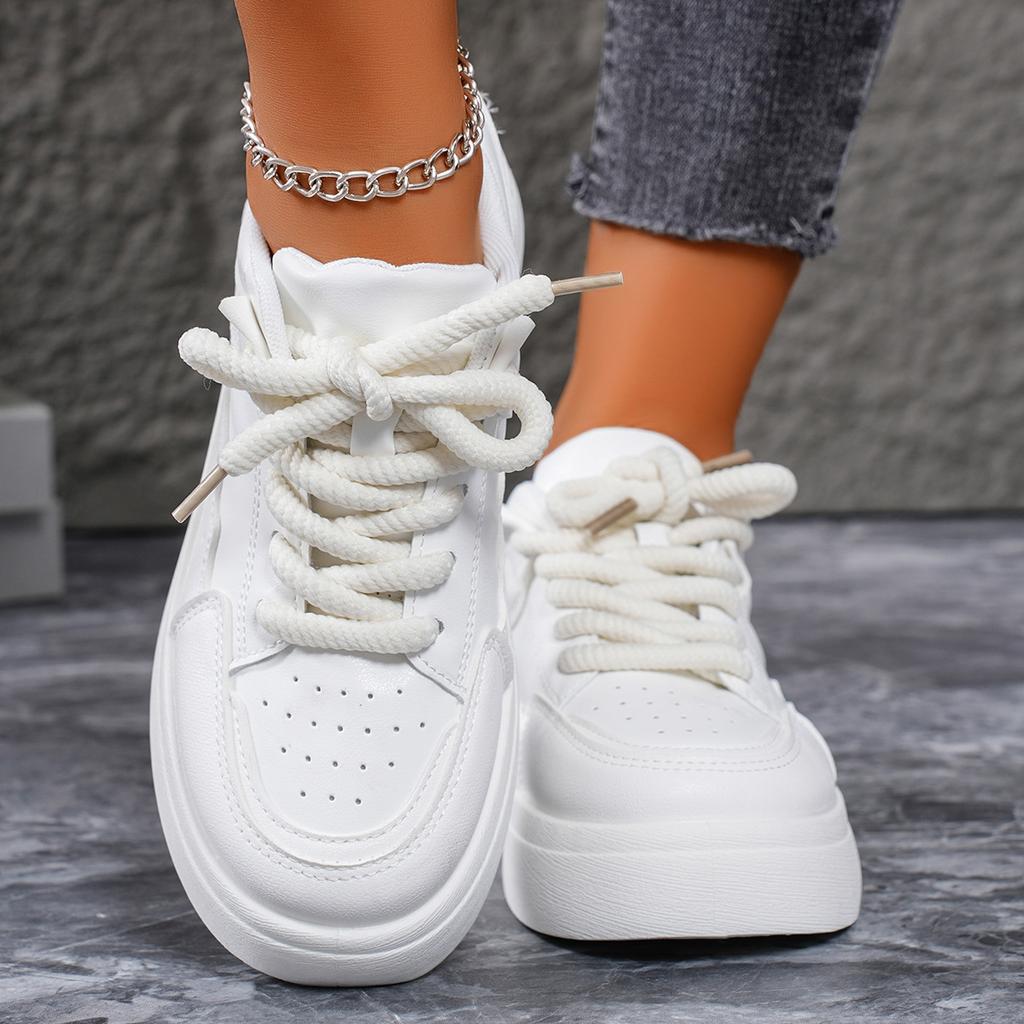 Fashion Women's Sneakers Spring Autumn Fashionable Casual Thick Soled Shoes Comfortable Height-increasing Platform Soles for Women