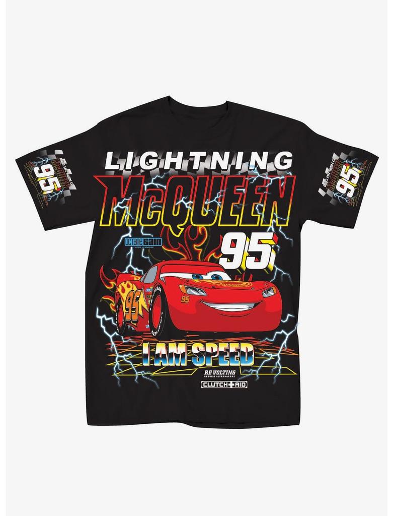 Family Summer Men's Women's Sally I'm Lightning Cars McQueen Graphic T-Shirt Accessories Fun Cotton Couple Top Kids T-Shirt