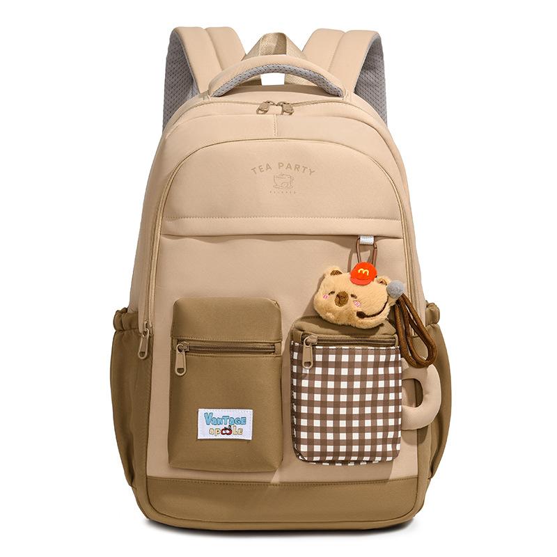 New Mori ins high value, fresh and sweet candy color backpack, junior high school student schoolbag, women s travel backpack хаки