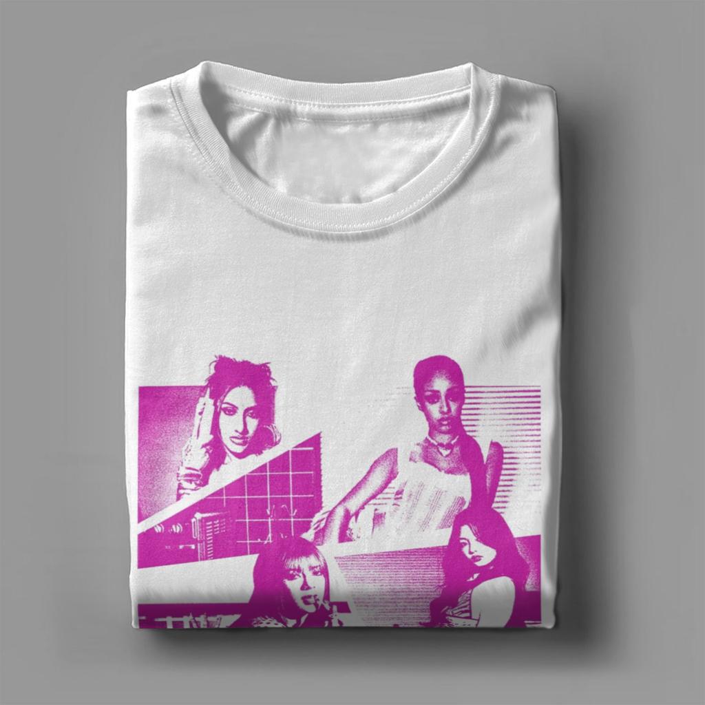 Purple Grunge Girl Katseye Kpop Unisex's T Shirt  Funny Tees Short Sleeve Crewneck T-Shirts Pure Cotton Gift Idea Tops