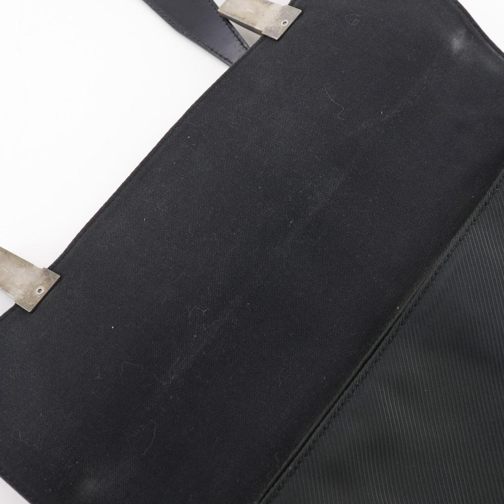 Louis Vuitton Saratov GM Shoulder Bag M30882 Noir Black Taiga Mens Used