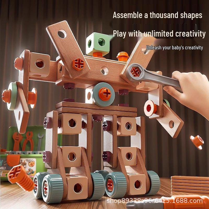 Kids DIY Electric Drill Toolbox: Educational Assembly & Disassembly Toy Set