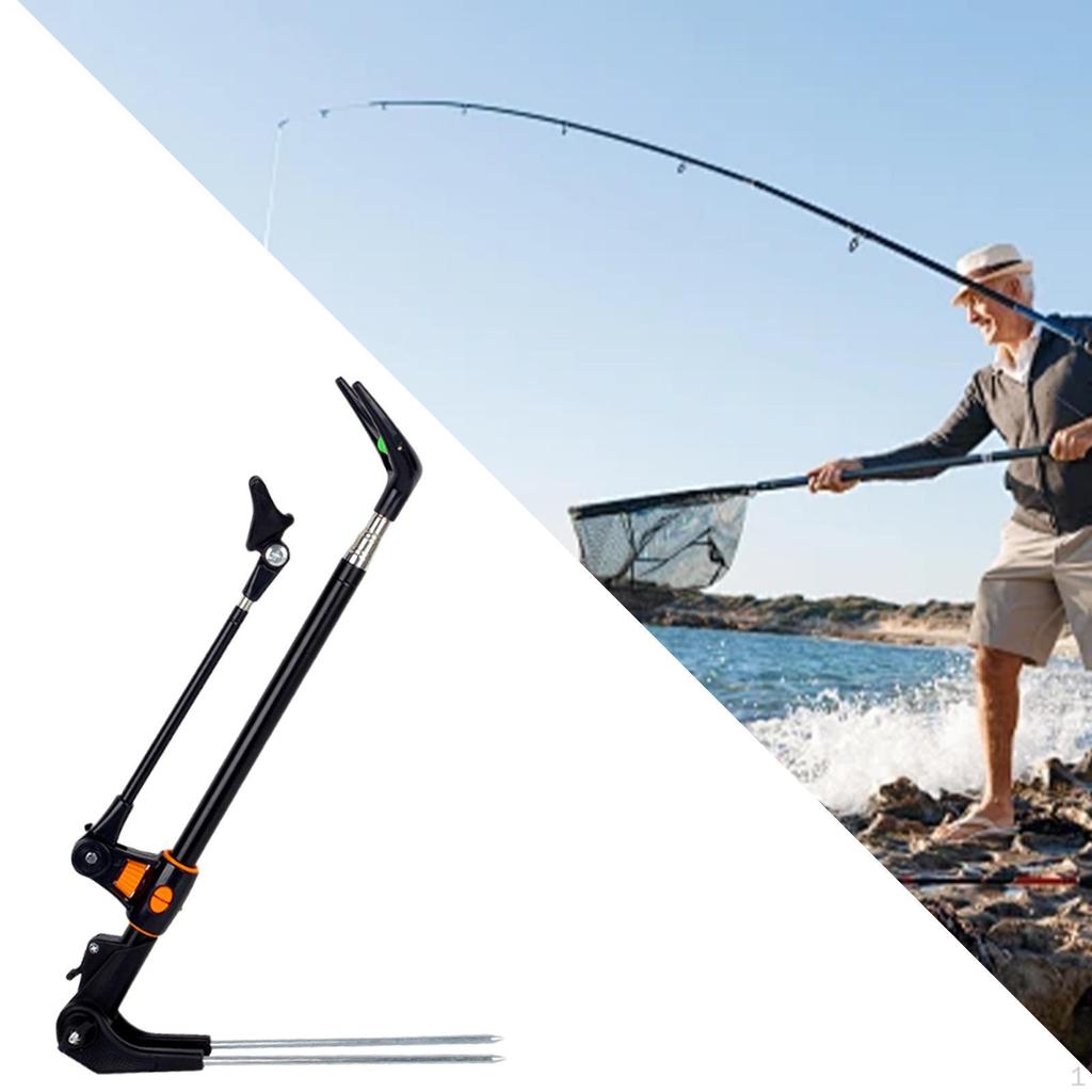 Fishing Rod Holder Bracket Lightweight Tool Metal Versatile for Bank Retractable Stable