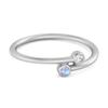 Moonstone Open Bezel Two-Stone Ring - 925 Sterling Silver