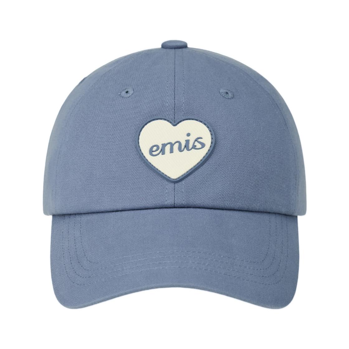 EMIS Heart Rubber Patch Ball Cap Blue ONE SIZE