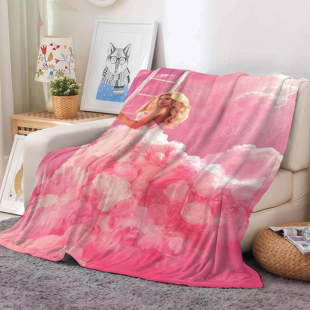 Singer M-Megan Moroney Am I Okay Tour Blanket Warm And Soft Suitable For Bedroom Living Room Sofa Bed Office Travel Camping