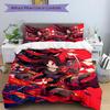3pcs Shadow the Hedgehog Printed Quilt Set - Soft and Comfortable Quilt Cover for Bedroom, Guest Room and Dormitory Decorative Bedding Set 1