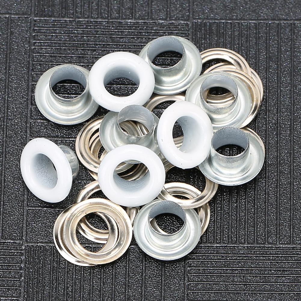 200 Sets   Buckle Metallic Grommet Shoes Lther Bags   Craft Button Rivet Tool 6mm