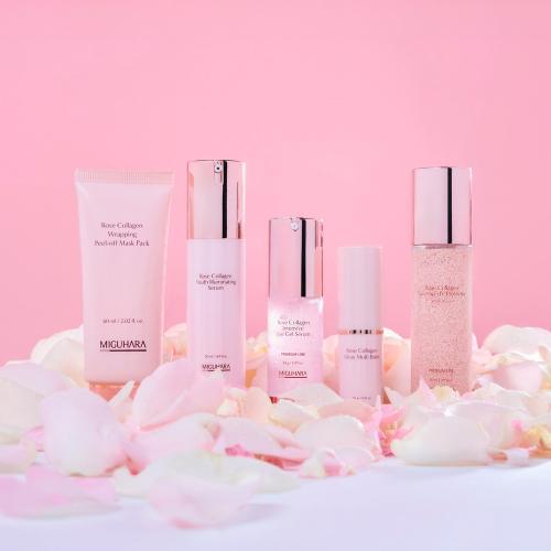 Miguhara Rose Collagen Wrapping Peel-Off Mask Pack 60ml