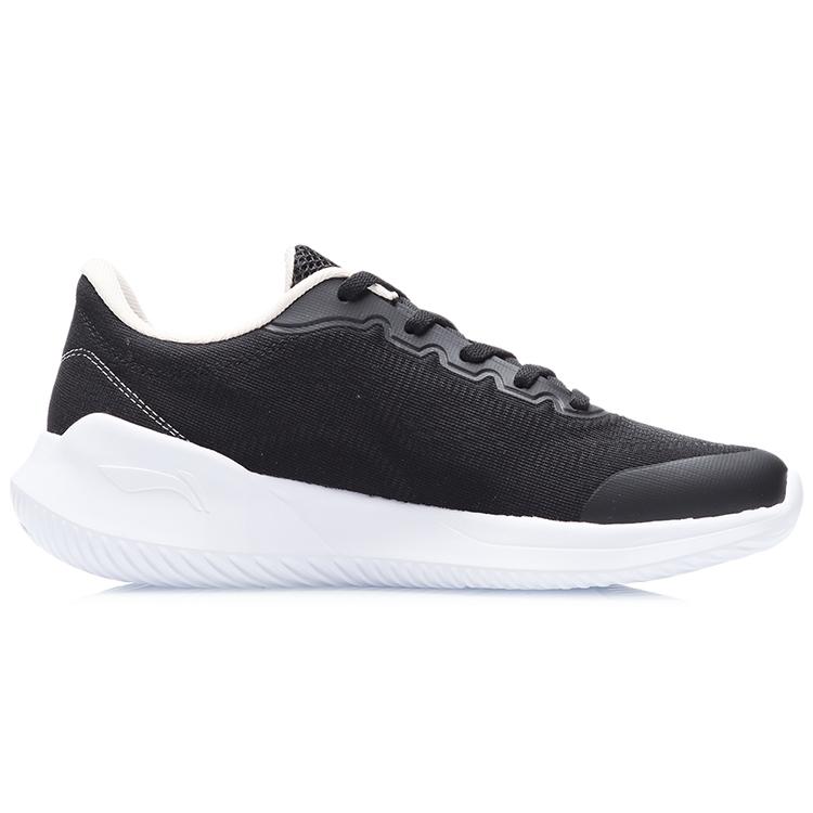 Li Ning Breathable And Wear Resistant Low Top Running Shoes Women's Black White ARHR142-1