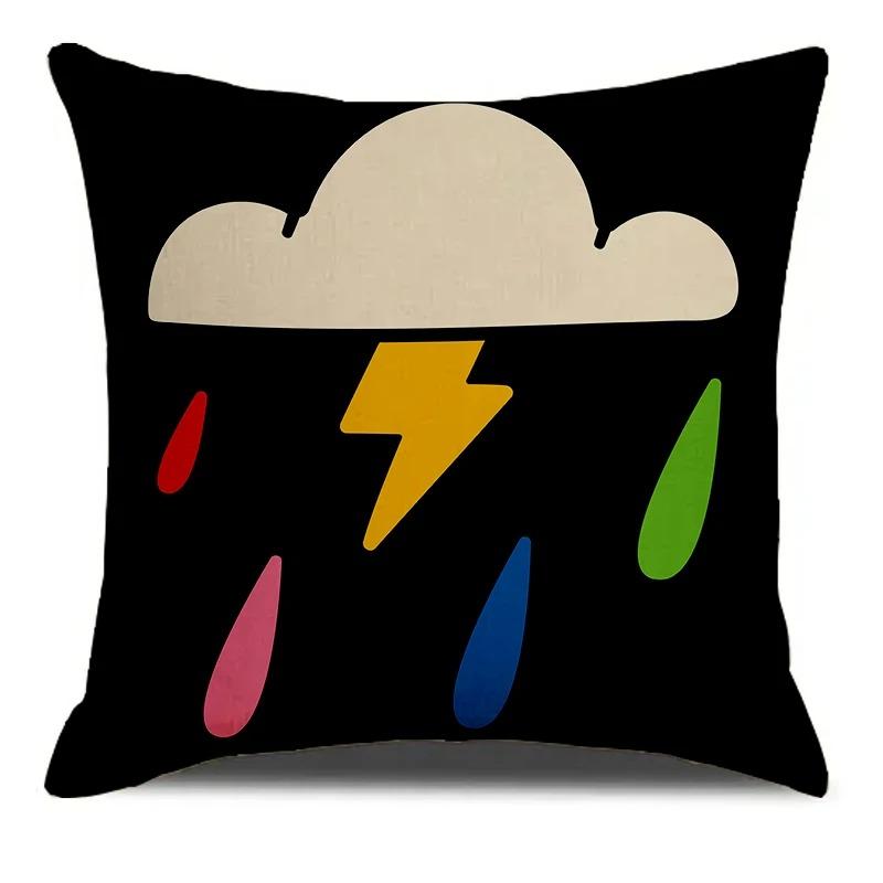 

Мультфильм Декоративная наволочка для автомобиля Украшения Офис Гостиная Диван Домашняя наволочка 40x40cm